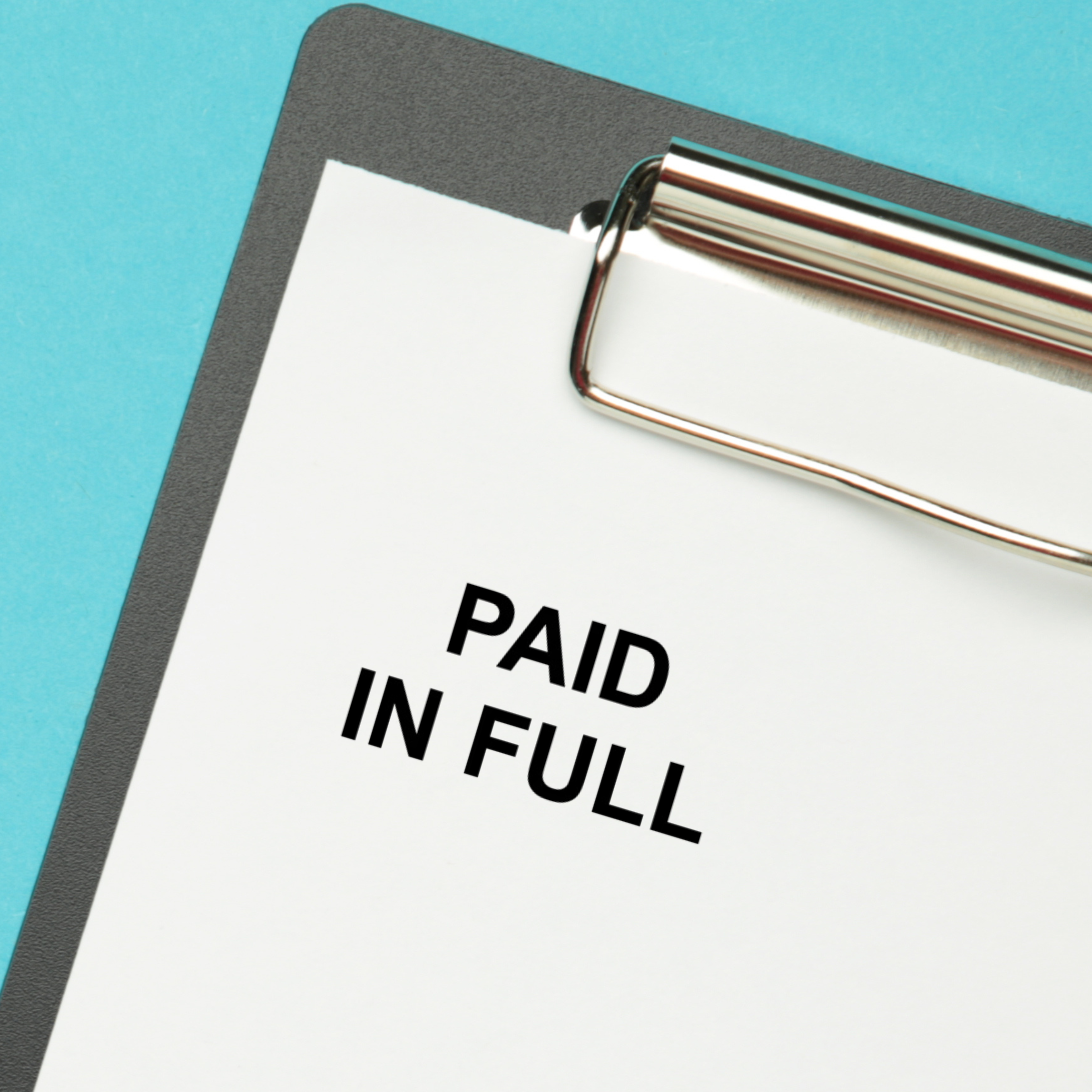 Paid In Full Stock Stamp Image